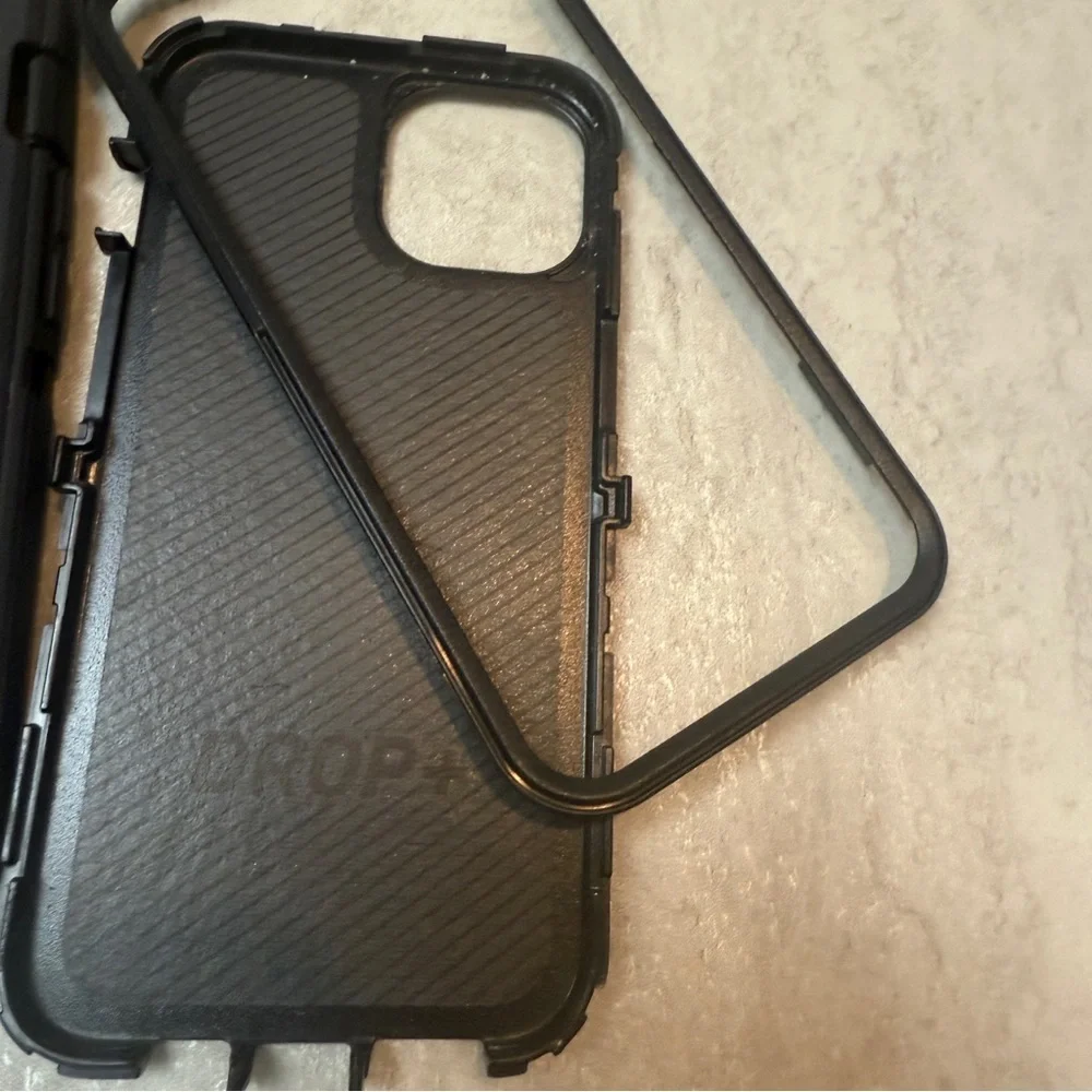OtterBox Drop + iPhone 15 Black Rugged Phone Case for Maximum Protection